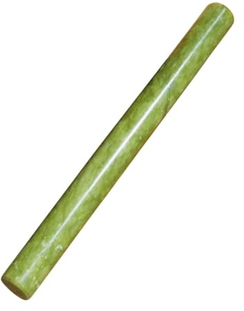 WEKADRIN Mattarello in Marmo Antiaderente Per Pasta e Pasticceria 21 Cm Impugnatura Ergonomica, Per Pizza, Dolci e Gnocchi, Utensile Da Cucina Per Uso Domestico e Professionale