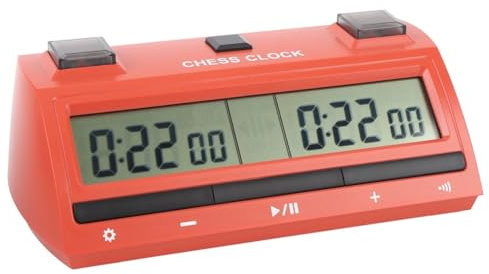 IJSDNVJNDX Orologio da Scacchi Digitale con Grande Schermo, Timer Portatile Professionale per Tornei di Gioco.