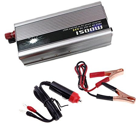 BoomBoost Convertitore Caricatore Universal Inverter Auto Portatile 1500W DC 24V AC 220V USB