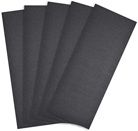 sourcing map 240 Grits Sanding Sheets 9-inch x 3.6-inch Wet Dry Silicon Carbide Sandpaper for Wood Furniture Metal Polishing 5pcs