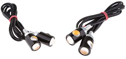 perfk 2-Paire Feu de Plaque d'Immatriculation de Voiture Moto Universel pour Véhicules 12V