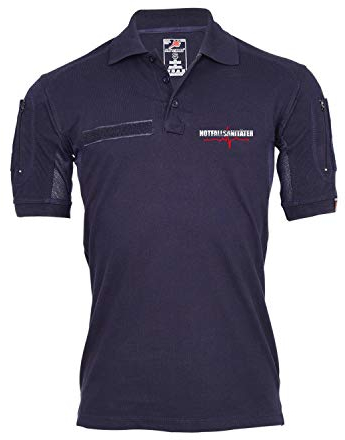 Copytec Tactical Polo Notfallsanitäter Helfer vor Ort reflektierend Sanitäter #36971, Größe:S, Farbe:Dunkelblau