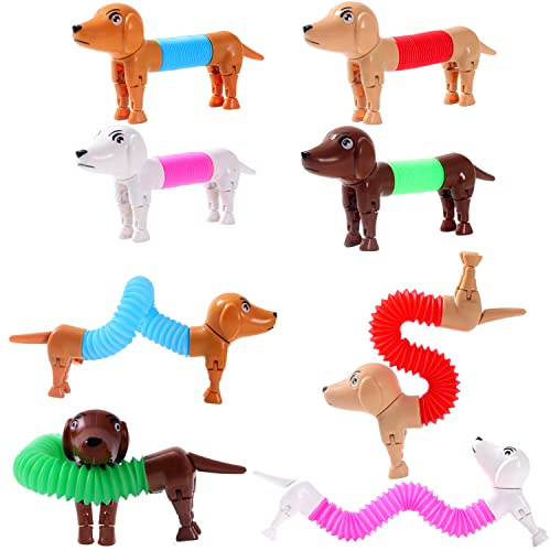Dog pop Tubes fidgets,Dog Party Favors, Stocking Stuffers for Kids