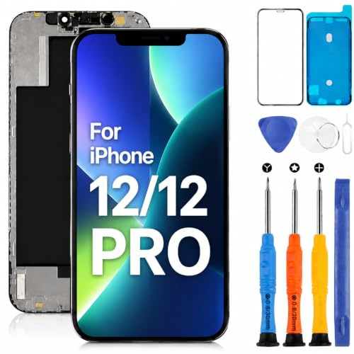 Incell Kit de réparation d'écran LCD de Rechange pour iPhone 12 A2403, A2172, A2402, A2404 pour iPhone 12 Pro LCD de Rechange A2407 A2341 A2406 A2408 (6,1)
