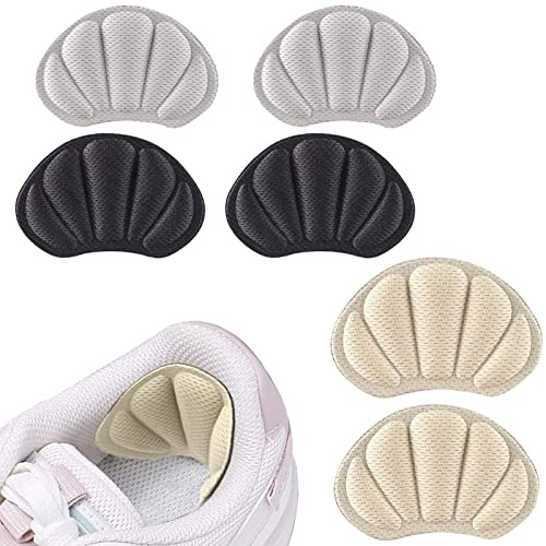Heel Cushion Pads,3 Pairs Heel Pads,Heel Grips Shoe Pads,Heel Cushion Inserts,Self Adhesive Heel Cushion,Anti-Slip Heel Pads,for Loose Shoes Women Men Sneakers High Heels Sneakers Leather Shoes