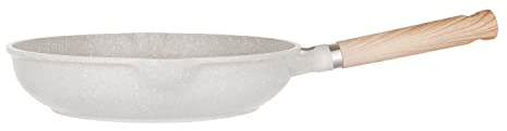 KASANOVA, padella antiaderente Belly Cosy, padella induzione e tutti i piani cottura, con Manico Soft Touch, Rivestimento Antigraffio e Antiabrasione, padella per frittata, Diametro 28 cm
