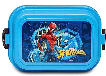Seven Portamerenda SPIDERMAN, Azzurro, Divisorio interno, scomparto porta snack, Per bambini, Scuola e tempo libero, Viaggi, Prodotto ufficiale, Idea regalo