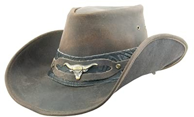 Black Jungle Ontario Outdoor Western Lederhut Australien Cowboy Lederhüte Reiterhut Unisex