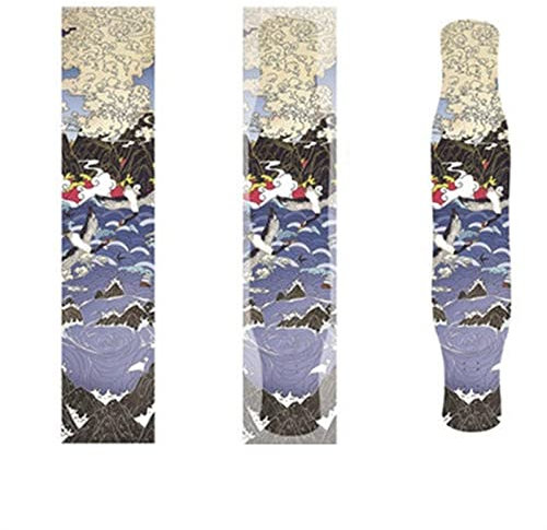 FEETOX Skateboard Klebeband 120 * 25cm(48X10inch) Skateboard Grip Tape Skateboard Aufkleber Bubble Free Waterproof Longboard Griptape Skateboard Grip Tape CB155 Skateboard Aufkleber
