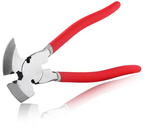 SPEEDWOX 9.5-Inch Fencing Pliers With Hammer Vise Grip Barb Wire Fence End Cutting Staples Puller Stretcher Tool Bolt Cutters Heavy Duty For Locks Safety Twisting Pliers, QFP9.5-1512-FBA
