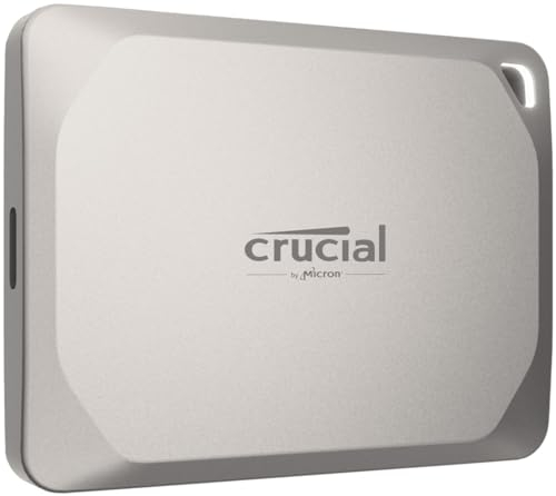 Crucial X9 Pro per Mac SSD 2TB Esterno SSD Portatile, fino a 1050 MB/s in lettura e scrittura, Adatto a Mac, Resistenza ad Acqua e Polvere (IP55), USB-C 3.2 - CT2000X9PROMACSSD9B02