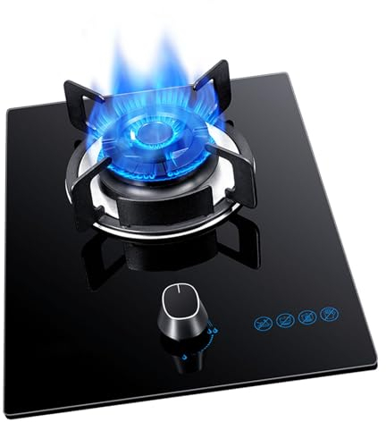 Cuisinière Au Propane À Brûleur Unique, Cuisinière À Gaz Portable, Max 17060BTU Avec Allumage Électronique À Impulsion, Verre Trempé, Convient Aux Appartements Ou Aux Cuisines