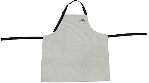 PRETYZOOM Pvc Schürze Im Japanischen Stil Schnürbare Küchenschürze Mit Großer Fronttasche Ölbeständig Für Kochen Backen Grillen Und Gartenarbeiten