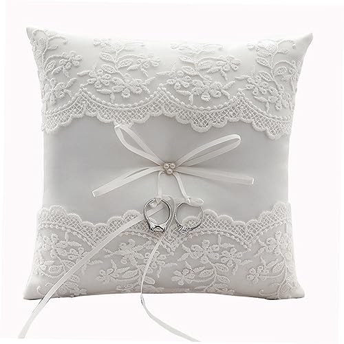Warmhm ringträger Kissen Eheringhalter Ringträgerkissen zur Hochzeit Ringkissen zur Hochzeit Ringe Hochzeitszubehör europäischer Stil Netto unten