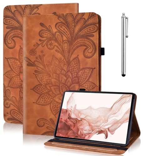 TUOLISG Hülle Kompatibel mit Kindle Paperwhite 11. Generation 2021, Dünn Lightweight Kunstleder Schutzhülle Smart Cover für Kindle Paperwhite 6,8 Zoll, Signature Edition - Braun