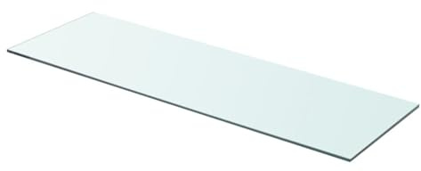 Ailgely Glasboden Glasscheibe Glasplatte, Glasregal Glasablage Wandregal Glas Bad-Regal Glas Badezimmer Regal Badablage Ablageregal für Glasregal Transparent 80 cm x 25 cm