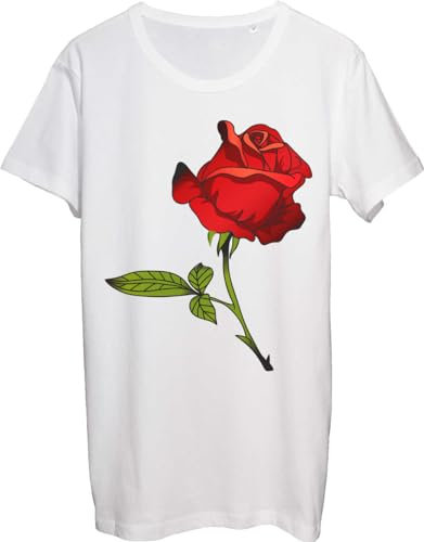 Beautiful Rose Tattoo Design Men's T-Shirt bnft White Large