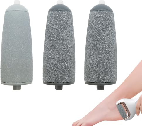 Fußfeilen-Ersatzrollen für JML 3 Stück Produkte für JML NuYou Pedi Roller Ersatzköpfe für makellose Pedi Ersatz-Fußschleifmaschine Rollenköpfe für Füße Hornhautentferner (normal)