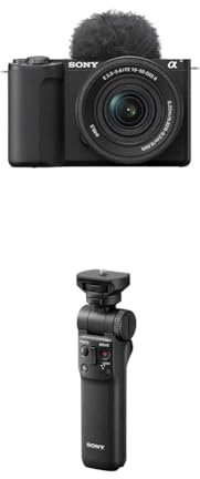 Sony ZV-E10 II | Appareil Hybride à objectifs interchangeables APS-C en kit avec Le E PZ 16-50mm II + GP-VPT2BT trépied Caméras numériques 3 Pieds Noir GP-VPT2BT, 3 Pieds, Noir