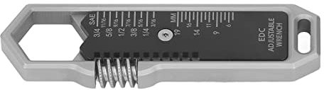 TIKATARER Mini Adjustable Wrench, Small Adjustable Wrench EDC Adjustable Wrench Pocket Door Wrench Alloy Steel Mini Wrench Adjustable Size 9‑16mm Metal Small Wrench Multitool Pocket Tools