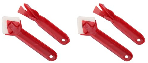 4pcs Caulking Scraper Silicone Sealant Remover Shovel Glass Cement Caulking Scraper for Household Sealants Fillers Grout