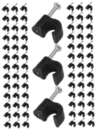 CIYODO Kabel Clips 400 Stück Kabelklemmen Drahtklemmen Für Den Außenbereich Robuste Kabelhalterungen Zur Sicheren Befestigung Von Kabeln Ideal Für Garten Und Terrasse Wetterfest Und Langlebig