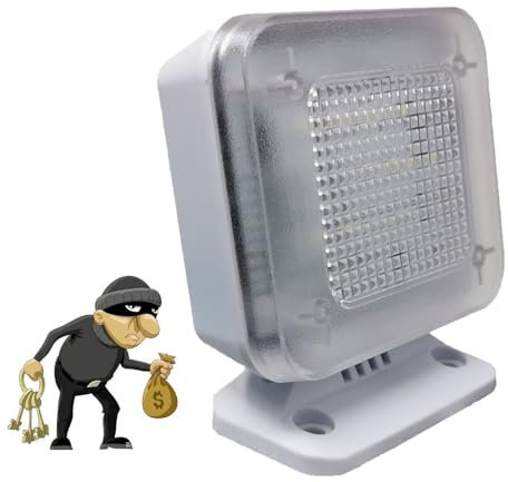 Simulateur De TéLéVision Factice, Veilleuse De SéCurité Avec Minuterie à Led, Minuterie Et Capteur Anti-Effraction Et Antivol, Pour La Protection Contre Les Cambriolages à Domicile