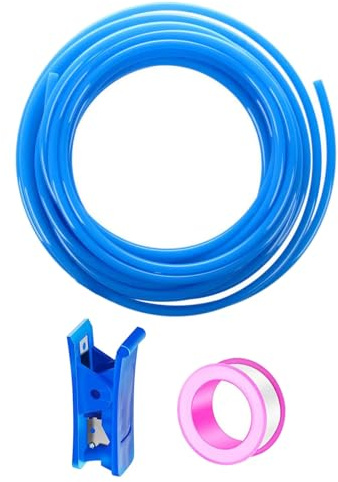 HAXIHA Bleu 12 Meter Tuyau Pneumatique Polyuréthane PU Air Kit 8mm OD x 5mm ID Tuyau Air Comprimé Peut Etre Utilisé pour Les Compresseur Outils Pneumatiques