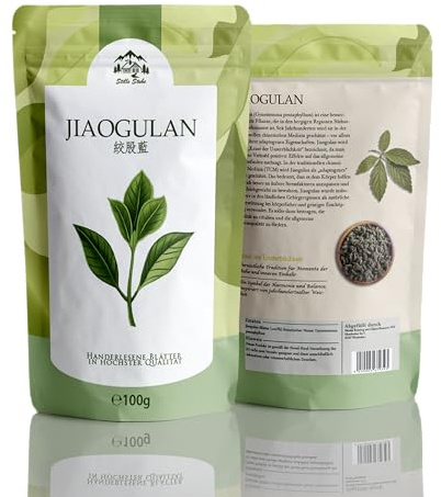 Stillestube JIAOGULAN • Erba dell'immortalità 100 g • Senza steli • Naturale e non trattata | Qualità premium
