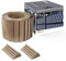 Quest Kit de lamelles Occultantes PVC – Brise Vue de Qualité Bandes de Protection pour Panneau Grillagé Clôtures Rigides – Hauteur : 19 cm - Longueur : 2,525 m - 900 g/m² - Beige 10 Bandes + 20 Clips