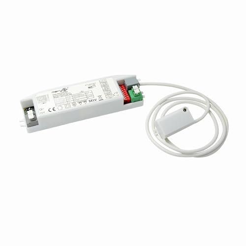 MLC20C-P2 Merrytek 20W LED Driver pushDIM with Microwave Motion Sensor, Dimmable, Constant Current, for Ceiling Lights, IP20, 300-450mA, Hallways, Wet Rooms, Mounting Height up to 6m