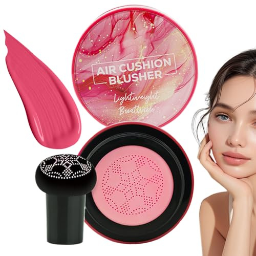 Blush di guancia - fard in polvere, evidenziatore di crema | Cosmetico di contorno a lungo che indossa tutti i toni della pelle, formula di pigmento costruibile per l'abbigliamento da notte,