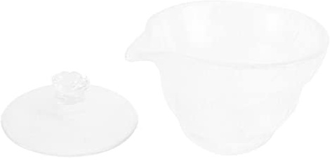VALICLUD Hammer Tea Set Glass Teacup and Ice-Carving Grain Teacup for Tea Dispenser Use Tearoom Setting for Party Tableware and Household Set Occasions