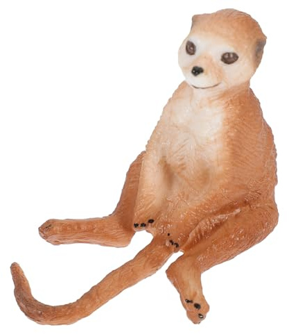 Hemobllo Figura Simulazione Meerkat in Plastica Realistica Riproduzione Animale Decorativo Educativo per Casa Ornamento Vivace per Giardino e Scrivania