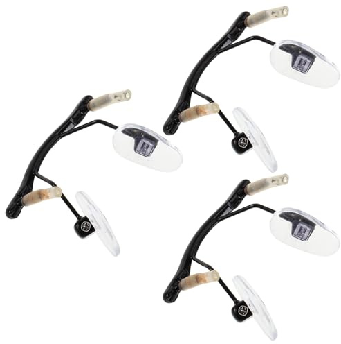 Artibetter Support de Pont à Cadre sans Jante pour Lunettes sans Monture, Léger Métal Design Ergonomique à Trou Unique, pour Réparation à Domicile Travail