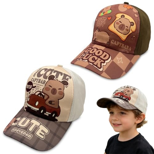 Casquette de Baseball pour Enfant, Chapeau Soleil Casquettes Broderie de Baseball Chapeau Visière Adjustable Casquettes de Soleil Chapeaus de Sport pour Sport Plage