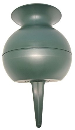 1 Stück Grabvase rund grün 27 cm Friedhofsvase aus Kunststoff