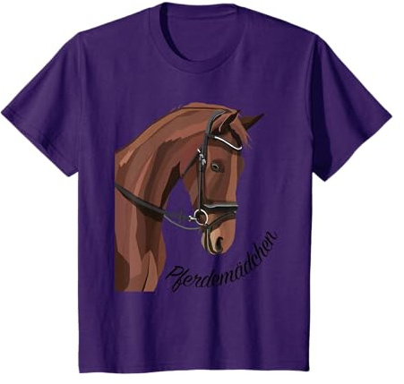 Pferdemädchen - Pferd Reiten Reiterin Mädchen Damen Frauen T-Shirt