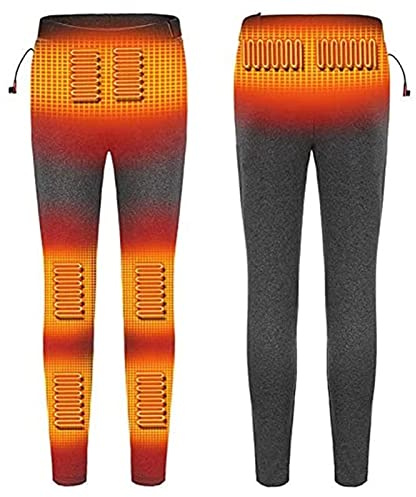 Uppvärmda Långkalsonger För Män USB Elvärme Baslager Elastiska Byxor Termounderkläder 3 Nivåer Av Temperaturkontroll Electric Heated Pants (Color : Grey, Size : M)