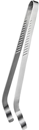 UPTALY 1 pcs Stainless Steel Serving Tongs, 13.8'' Extra Long Cooking Tweezers, Thicken Food Tong, Japanese Grill Tongs, Korean Bread Clip, Pastry Clamp, Barbecue Kitchen Tong