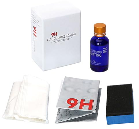 Stronrive Rivestimento in Ceramica per Auto | Kit sigillante per Vernice Auto 9H AntiGraffio | L'agente lucidante per Auto Altamente idrofobo da 30 ml Mantiene Vetro Lucido e Brillante, a Lunga