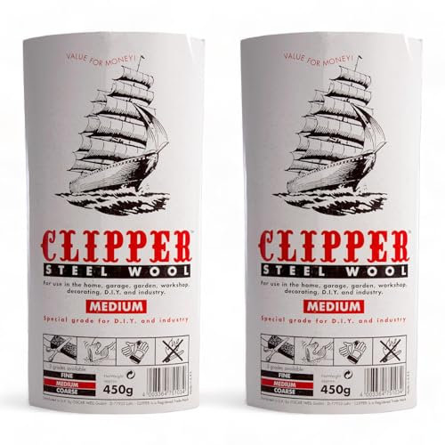 x2 450g Pack's of Medium Steel Wire Wool For DIY, Cleaning, Hole Fill For Rats, Mice & Rodents