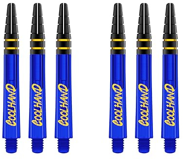RED DRAGON Luke Humphries Nitrotech Dart-Schäfte (Schäfte), 2 Sets pro Packung (6 Schäfte insgesamt)
