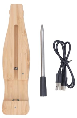 Termometro Per Alimenti, Termometro da Cucina con Sonda Wireless Termometro Per Carne APP Portatile Misuratore di Temperatura della Carne Termometro Per Carne Digitale Per Barbecue, Cucina, Affumicato