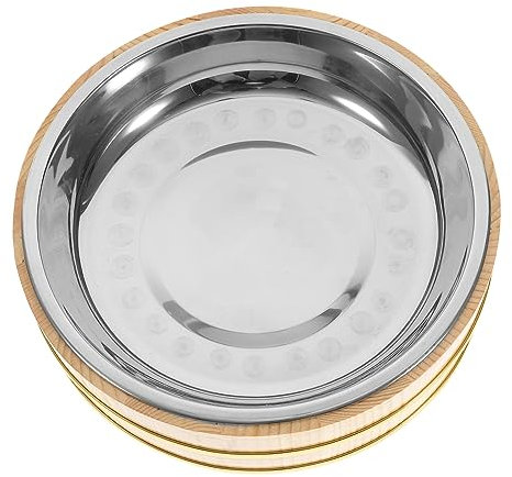 LABRIMP Edelstahl Schüssel Japanischer Stil Zum Servieren Von Speisen Meeresfrüchteteller Und Speiseteller Für Haushaltsgeschirr Stabiler Krebsteller Für Reis Nudeln Und Desserts