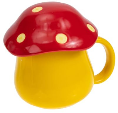 Cabilock Pilztasse Aus Keramik Cartoon Wassertasse Büro Kaffeetasse Dekorative Keramik Becher Für Kaffee Milch Wasser Saft