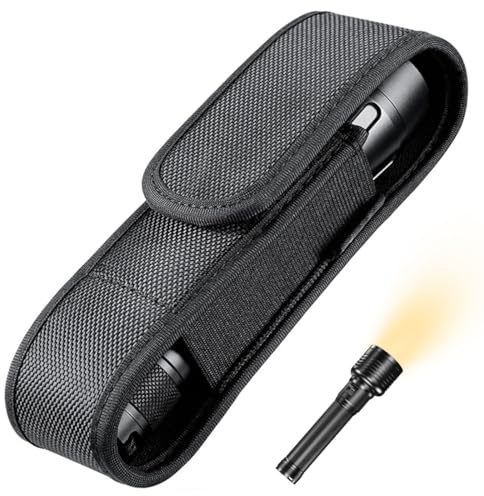 JEYORZY Taktische Taschenlampe Tasche Holster, Taschenlampe Holster Halter Abdeckung Nylonholster für Outdoor Jagd Camping Wandern