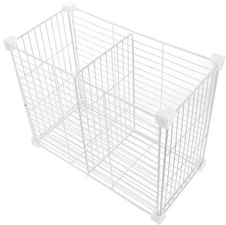 ABOOFAN Freezer Organizer Bins with Divider Grid 30cm High Deep Freezer Storage Containers Shelf Organizer for Kitchen and Pantry Storage
