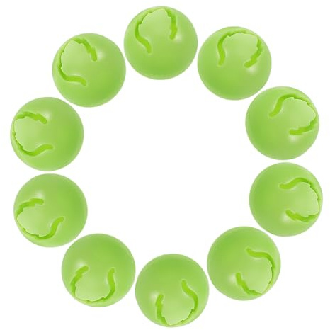 IMIKEYA 10Stücke Teiliges Katzen Spielzeugset mit Glöckchen Hohler Ball zum Füllen Rasselball für Indoor Katzen Sicheres und Leichtes Spielzeug für Kleine Haustiere