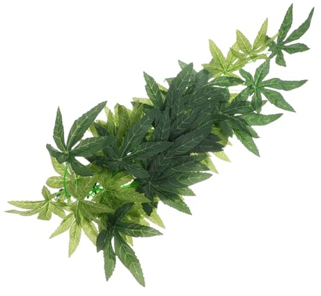 HANABASS Künstliche Reptilienpflanzen Ranken 40cm Abs Kunststoff Terrariendeko Für Echsen Geckos Schlangen Terrarien Zubehör